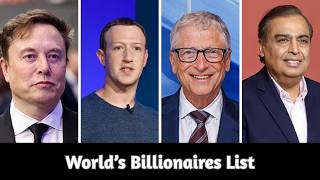 Top Richest Billionaires in the World 2026 | Net Worth Ranking