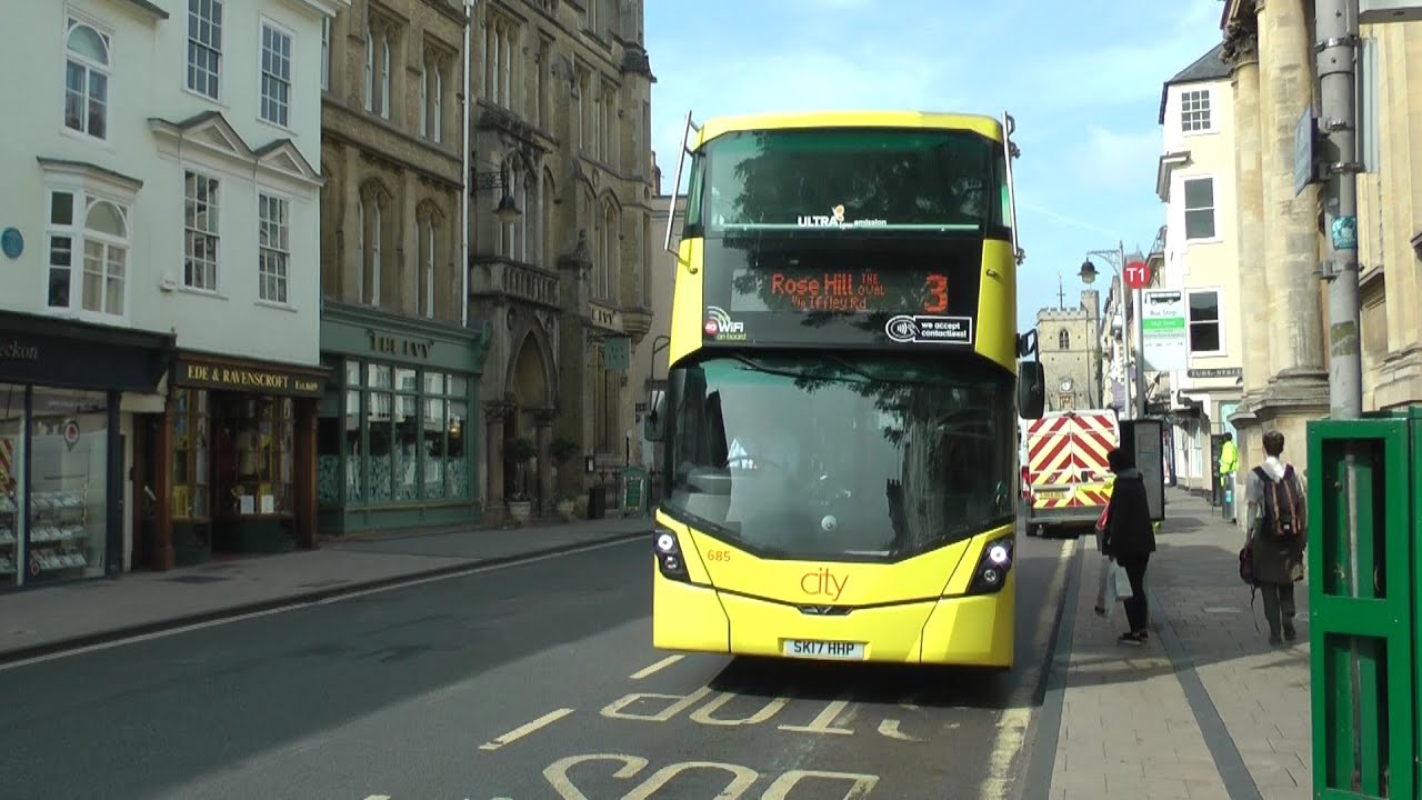 Oxford bus 3 to Rose Hill.