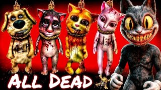 EVIL BLACK CAT KILLED ALL TALKING TOM FRIENDS?! 😱 AMONG US - R.I.P All Friends screenshot 4