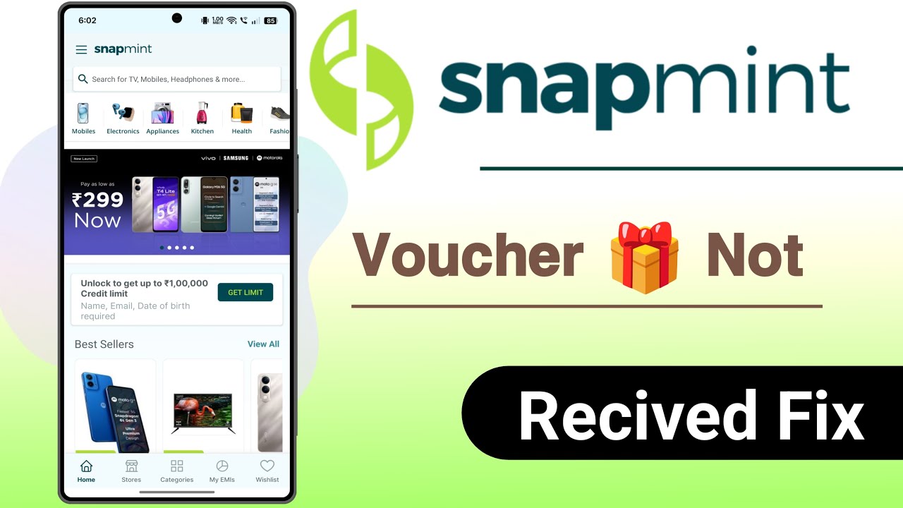 Snapmint App Voucher Not Received Problem Solve