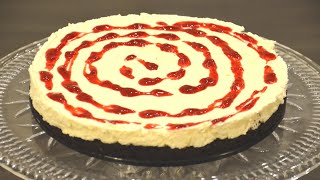 White chocolate raspberry cheesecake ...