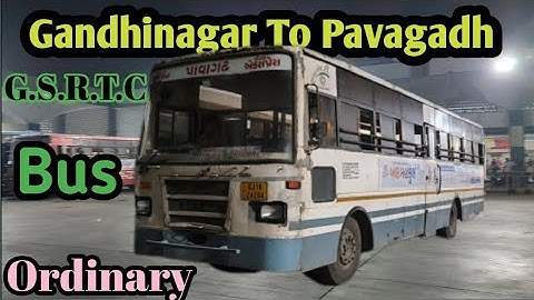 Gandhinagar To Pavagadh | GSRTC Ordinary Express Bus ગાંધીનગર to પાવાગઢ | full journey