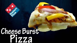 Make Cheese Burst Pizza like Domino's at home !!! | Recipe of cheese sauce | Simply yummylicious...