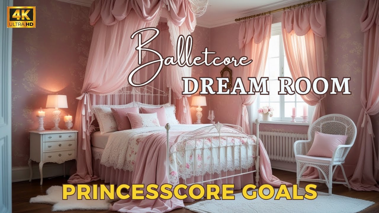 Balletcore Bedroom Reveal | Feminine Rattan & Dusty Rose Decor ...
