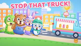 The Runaway Ice Cream Truck! 🍦 Ice Cream Truck Song for Kids | City Friends