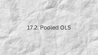 17.2.  Pooled OLS