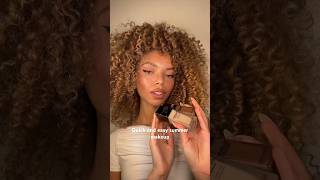 Easy bronze summer makeup for the curly girls #makeuptutorial