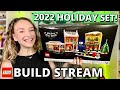 🔴 Building the 2022 LEGO Winter Village! (LEGO Holiday Main Street 10308)