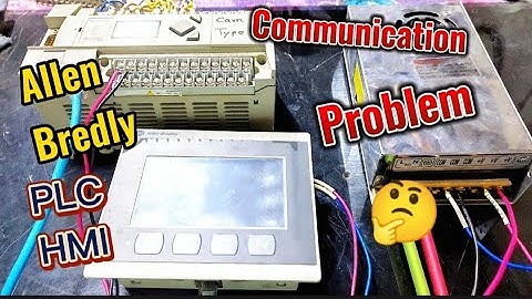 How to communicate PLC and hmi. allen Bradley  PLC and HMI.