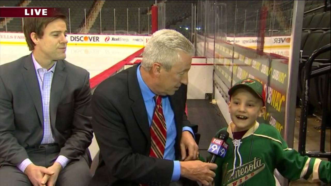 Tucker Visits Fox9 Sports Now Live From Xcel Energy Center