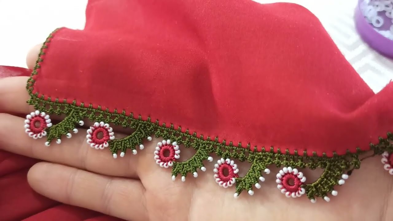 Kum Boncuklu Tığ Oya Modeli 94