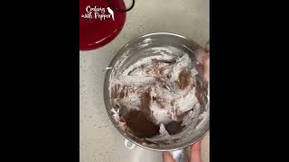 The Making Of Chocolate Meringue Cookies
