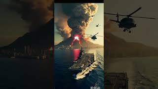 Clear Sky, Massive Blast Volcano Bomb Hits! #volcano #eruption #explosion