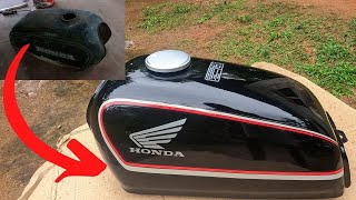 Motorcycle fuel tank tank restoration Honda Benly CD50/90