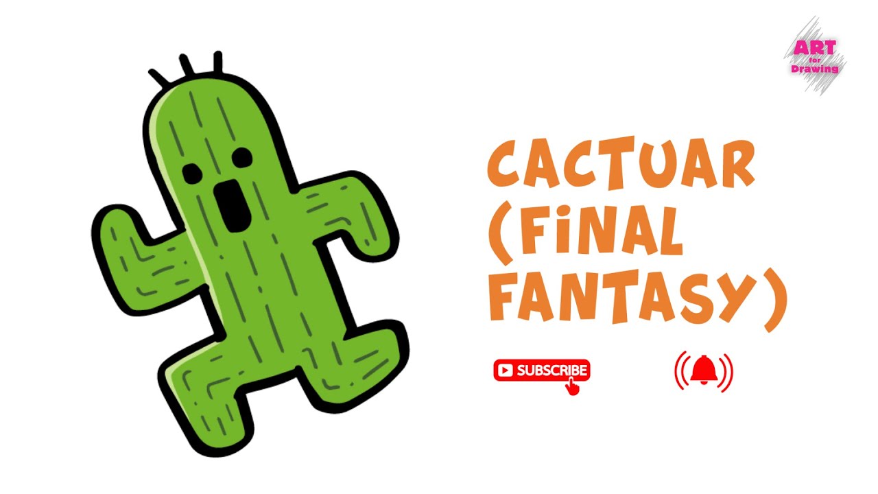 How to Draw Cactuar Summon | Final Fantasy Series