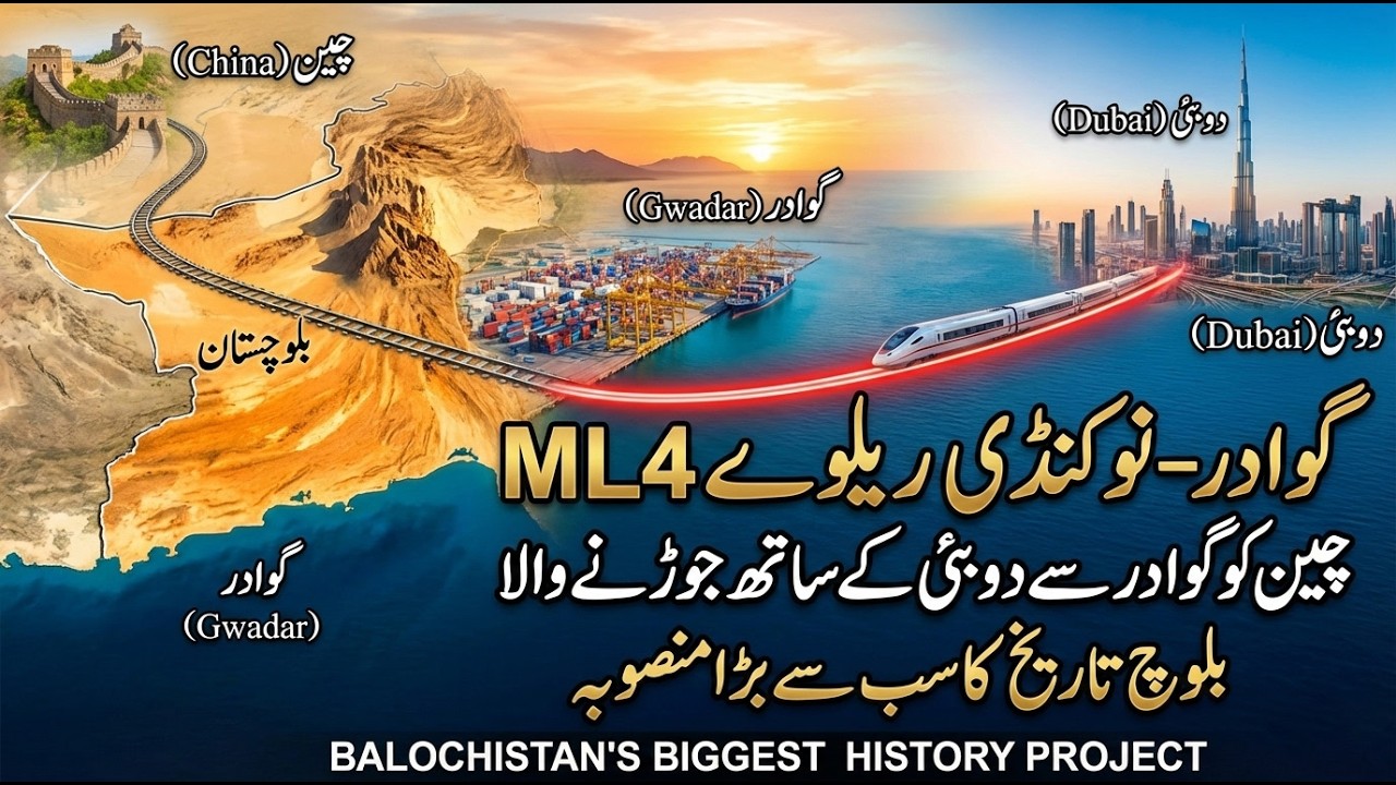 Gwadar-Nokundi Railway | New 680km Railway in the Desert Changing Economy Amazingly | Sun LO