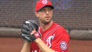 CIN@WSH: Scherzer takes no-no into 8th, whiffs 10