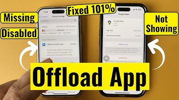 Why Offload App & Offload Unused apps Not Showing? Here