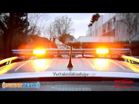 Mobiler LED Balken Lightbar mit Blitzmuster 