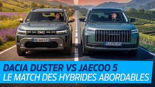 Essai Dacia Duster vs Jeacoo 5 (2026) : quel est le meilleur SUV hybride à moins de 30 000 € ?