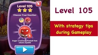 Inside Out Thought Bubbles Level 105 Tips and Strategy Walkthrough Gameplay