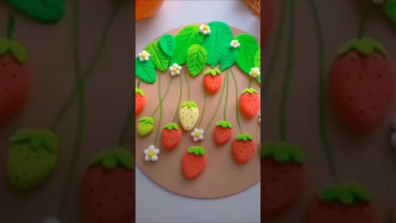 stobery making with clay🍓🍓