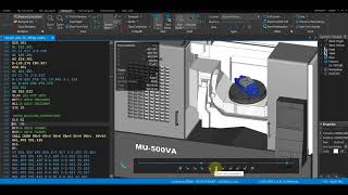Cimco Machine Simulation - Okuma Mu500VA 5 axis