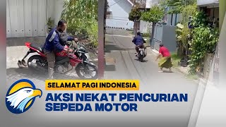 Aksi Pencurian Sepeda Motor di Malang Terekam Oleh Warga