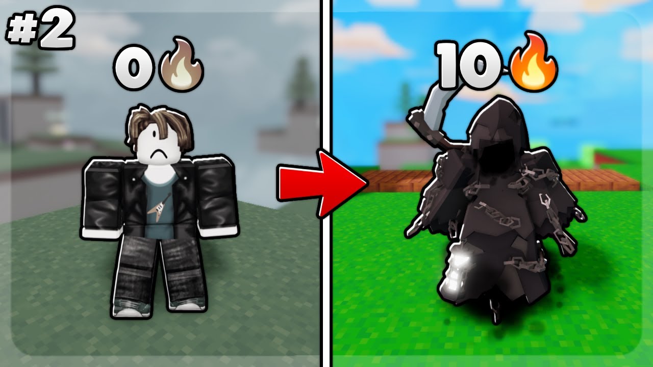 I reached a 10 WINSTREAK with 0 ROBUX in Roblox Bedwars.. (#2)