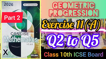 Geometric Progression Exercise 11A MCQ