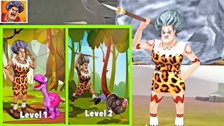 Scary Teacher 3D Stone Age World- Level 1 & 2