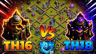 TH16 vs TH18😳Everyone Said TH18 Would Win... They Were Wrong! 🚀clash of clans