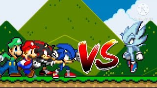 Sonic,Mario,luigi e shadow Vs Nazo (Sprite Animation)