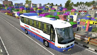 Bus Kapsul Jadul Sumber Alam Lewat Kampung Warna Warni | Bus Simulator Indonesia (BUSSID) screenshot 4