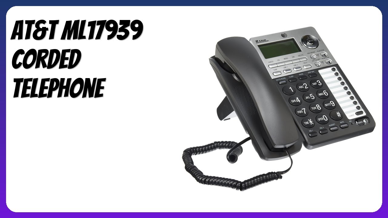 REVIEW (2025): AT&T ML17939 Corded Telephone. Features