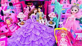 21 Minutes Satisfying Unboxing Barbie Giant Purple Princess Gown, Pink Bedroom & Baby Stroller ASMR screenshot 2