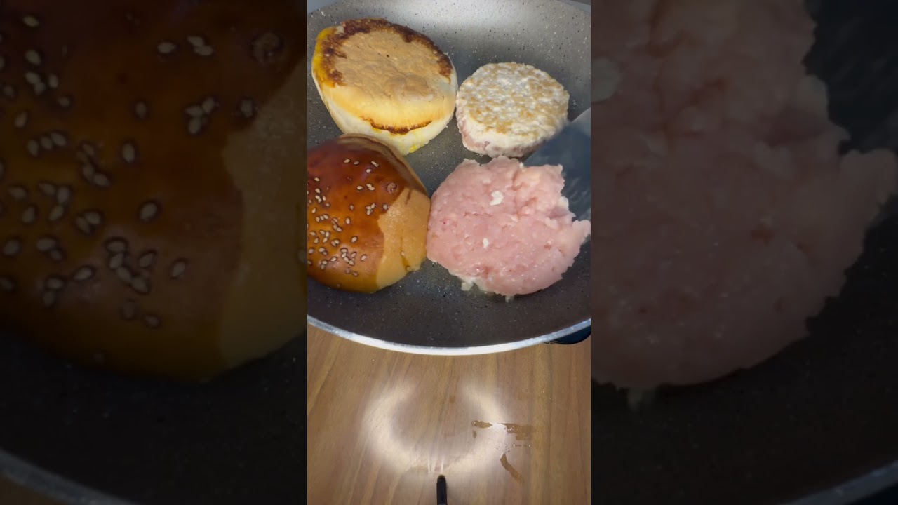Tavuk kıyması ile yapılan pratik hamburger tarifi ???? #cooking #yemektarifleri #breakfast #food