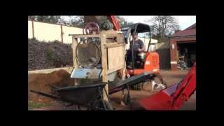 Homemade rotary soil/compost screen