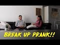 BREAK UP PRANK ON GIRLFRIEND!!! (GETS EMOTIONAL) | KB & KARLA