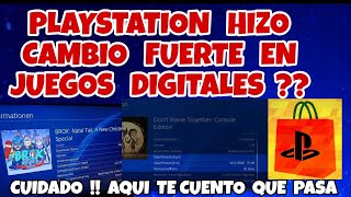 PLAYSTATION HIZO CAMBIO FUERTE EN JUEGOS DIGITALES ?? AQUI TODA LA INFORMACIÓN PS5 PS4