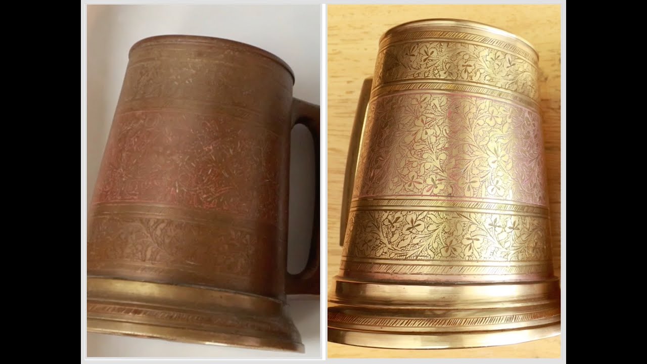 Etched Brass Mug Tarnish Removal | Did I Ruin the Paint?!