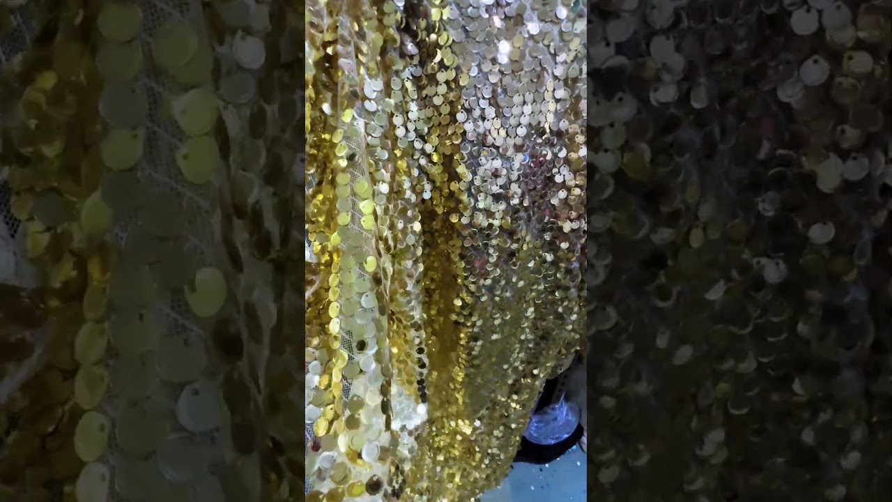 gold sequins fabric