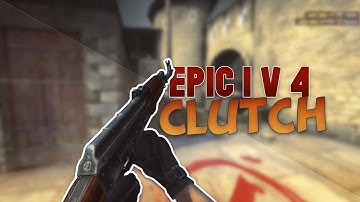 EPIC 1 v 4 CLUTCH! cobblestone 1v4 clutch