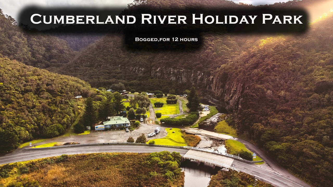 Cumberland River Holiday Park, Bogged for 12hours,  Bells Beach, Caravan Aus Grey Nomad,  EP-144