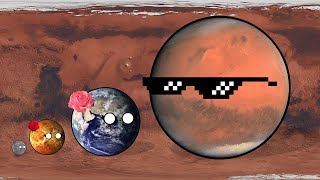 Planetballs I'm Bigger than you scaled by orbital period