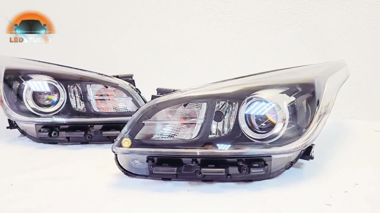 Kia Rio светодиодный тюнинг фар от Ledstudio