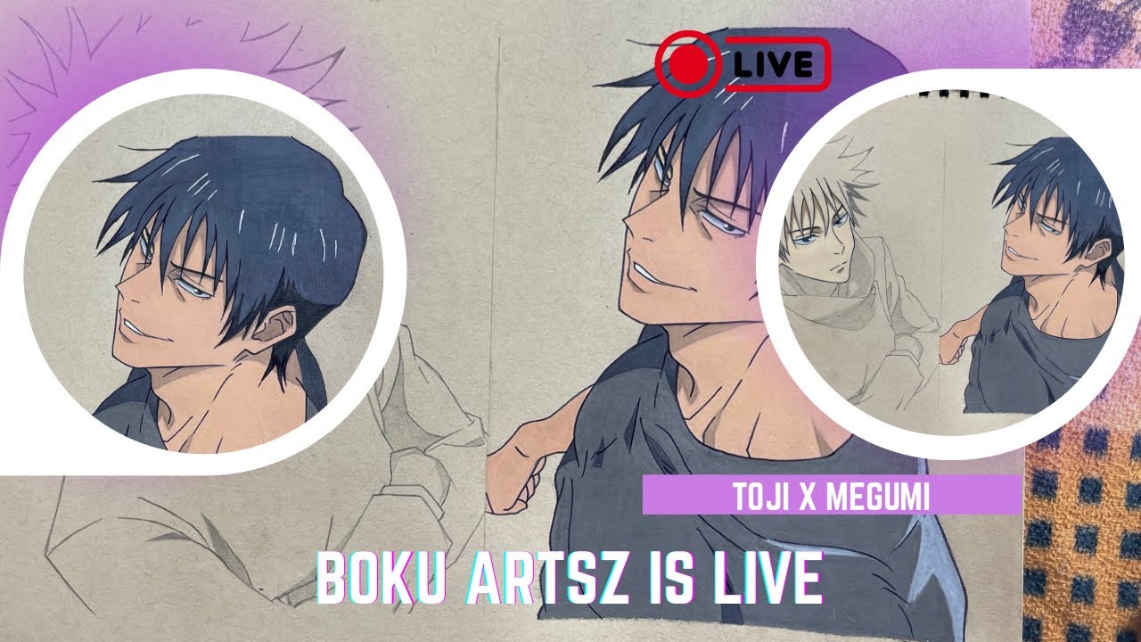 This Toji x Megumi drawing will HIT HARD 💔 | JJK Live Art