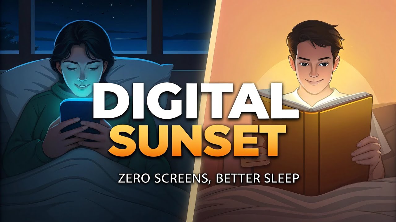 Sunshine Less Screen Digital Sunsets: Better sleep when you end your day without screens ...
