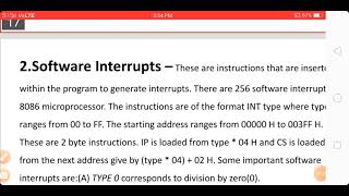 Hardware interrupt and software interrupt