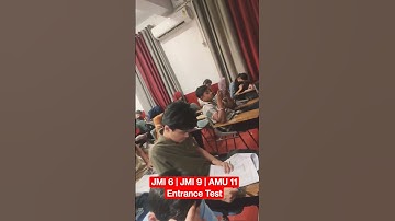 JMI 6 | JMI 9 | AMU 11 Entrance Test